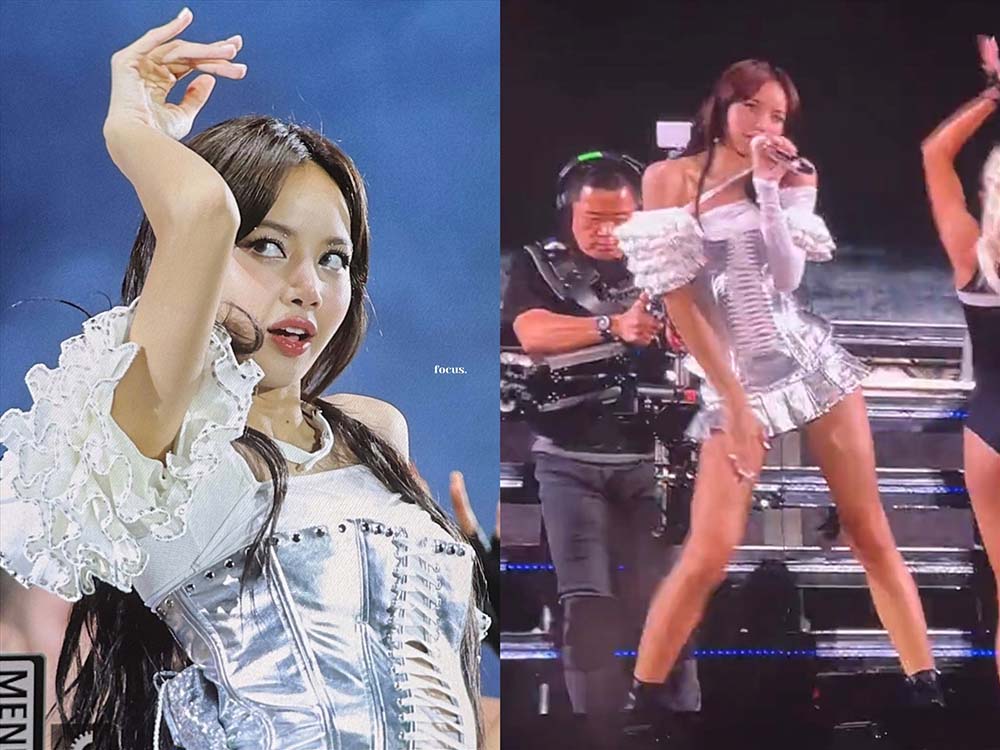 Lisa is an artist who collaborates with many Vietnamese designers, expressing her love for Vietnamese fashion. Photo: Cut from video