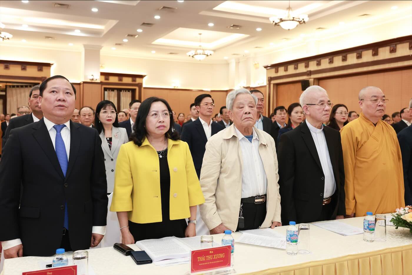 Ba Thai Thu Xuong - Pho Chu tich Thuong truc Tong Lien doan Lao dong Viet Nam tham du hoi nghi. Anh: Hai Nguyen 