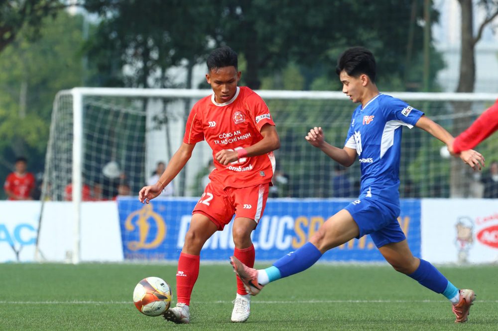 U19 Cong an TPHCM khong the tao su khac biet truoc U19 PVF. Anh: VFF