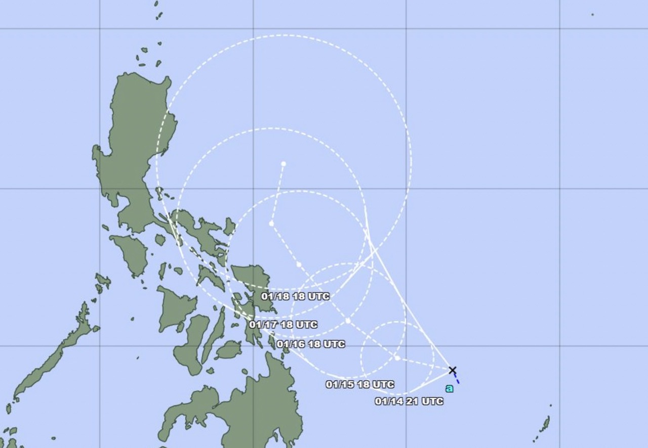 Co quan Khi tuong Nhat Ban dang theo doi ap thap nhiet doi gan Philippines. Anh: JMA