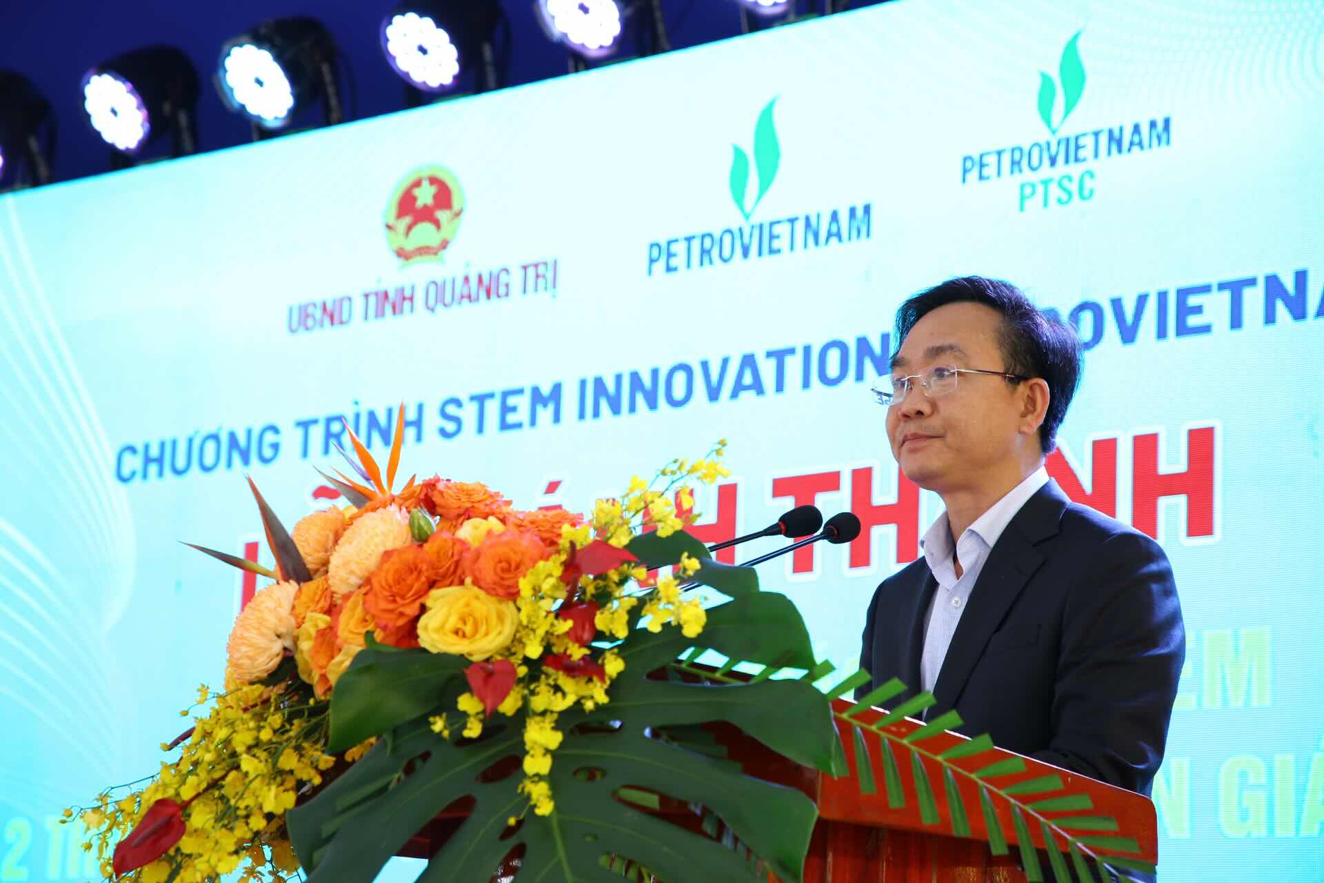 Pho Chu tich UBND tinh Quang Tri Hoang Xuan Tan phat bieu tai buoi le. Anh: Cong Sang