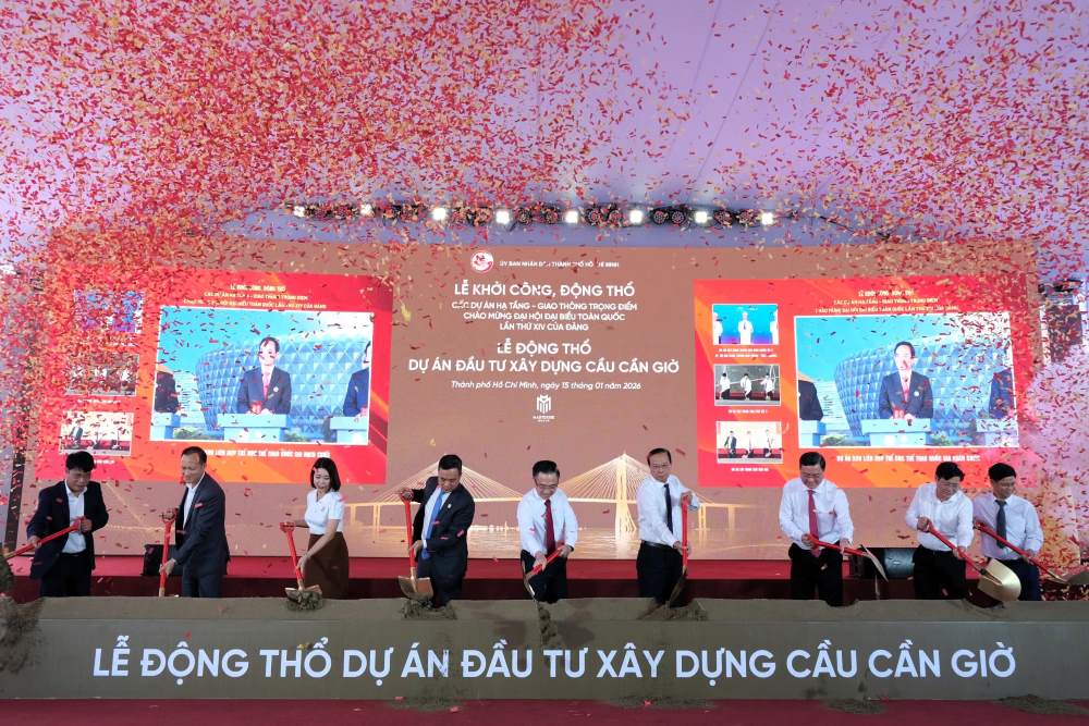 Inauguracion del puente Can Gio, nuevas expectativas para la economia maritima de la ciudad de Ho Chi Minh