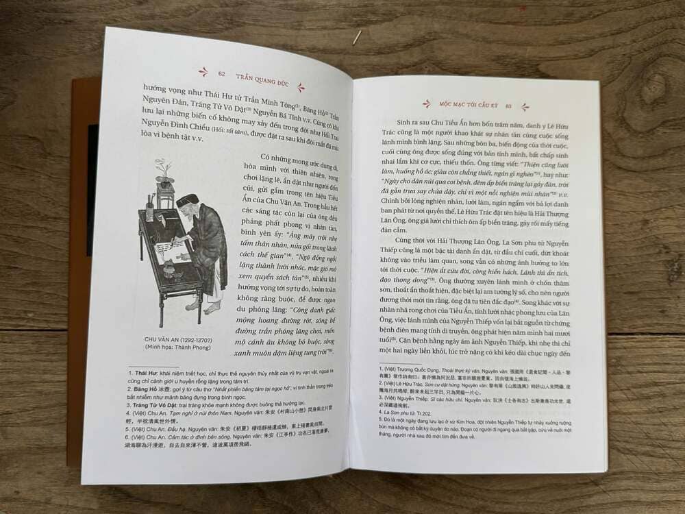 Khoi tu mot dieu tuong chung nho be, , tac gia Tran Quang Duc da dan dat nguoi doc den mot buc tranh lich su rong lon trong “Ho va ten: Mot lich su nhin tu danh tinh nguoi Viet“. Anh: Nha xuat ban