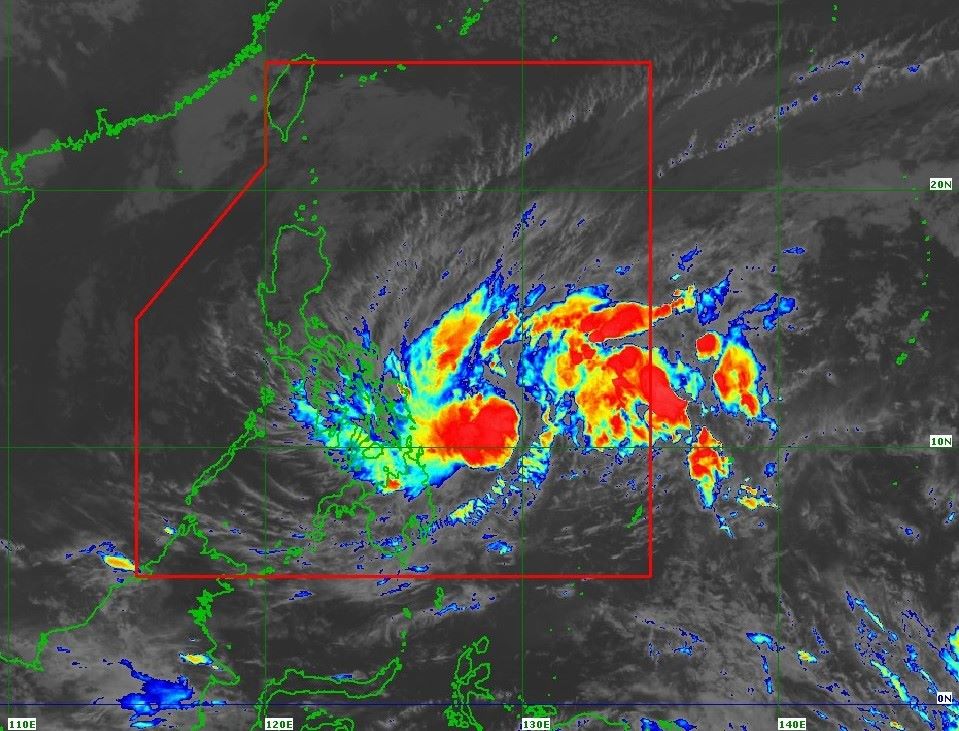 The tropical depression is expected to strengthen into Typhoon Ada today (January 15). Photo: PAGASA