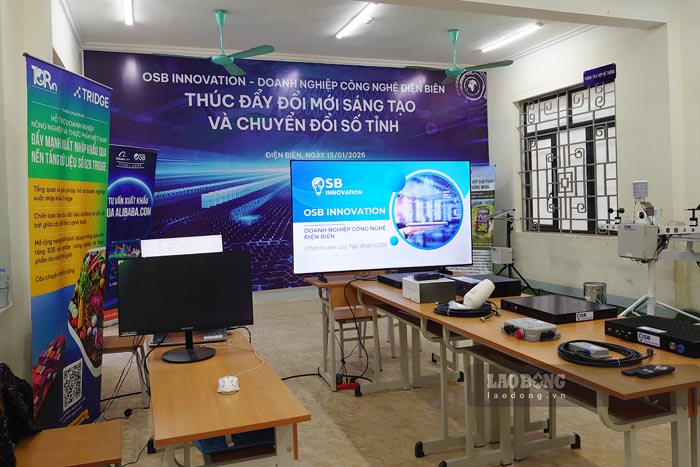 Inside the Dien Bien Innovation Center just launched. Photo: Quang Dat