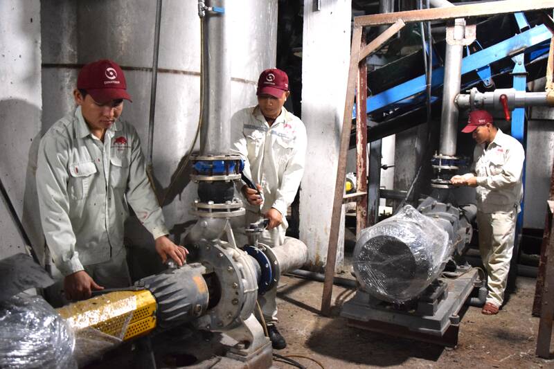 Nha may tinh bot bien tinh BHL Son La, xa Chieng Mung co cong suat thiet ke 90.000 tan san tuoi/nam. Anh: Truong Son