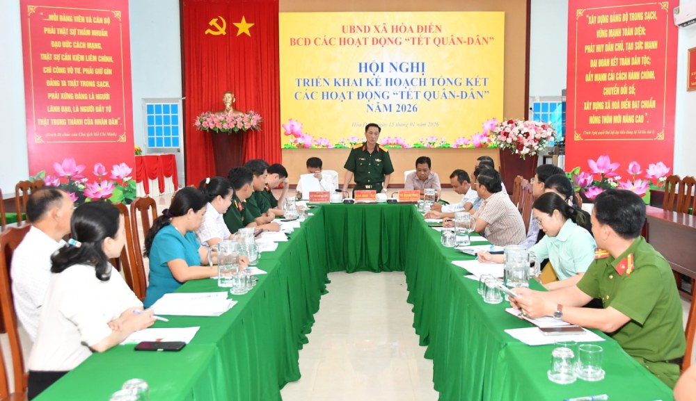 Dai bieu du hoi nghi trien khai ke hoach tong ket cac hoat dong Tet Quan dan nam 2026. Anh: Phuong Vu