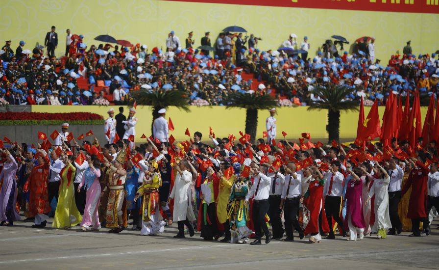 Parade of the Culture and Sports sector at the Military Parade, parade commemorating the 80th National Day September 2nd. Photo: Xuan Truong/ Ministry of Culture, Sports and Tourism