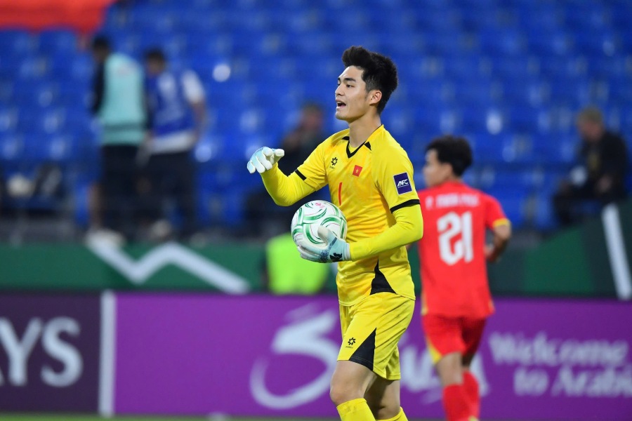 Thu mon Trung Kien la vi tri khong the thay the cua U23 Viet Nam. Anh: AFC