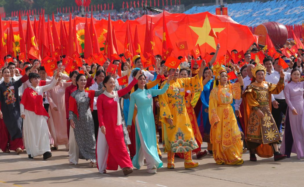 Khoi dieu hanh Nganh Van hoa, The thao tai Le dieu binh, dieu hanh ky niem 80 nam Quoc khanh 2.9. Anh: Tuan Anh