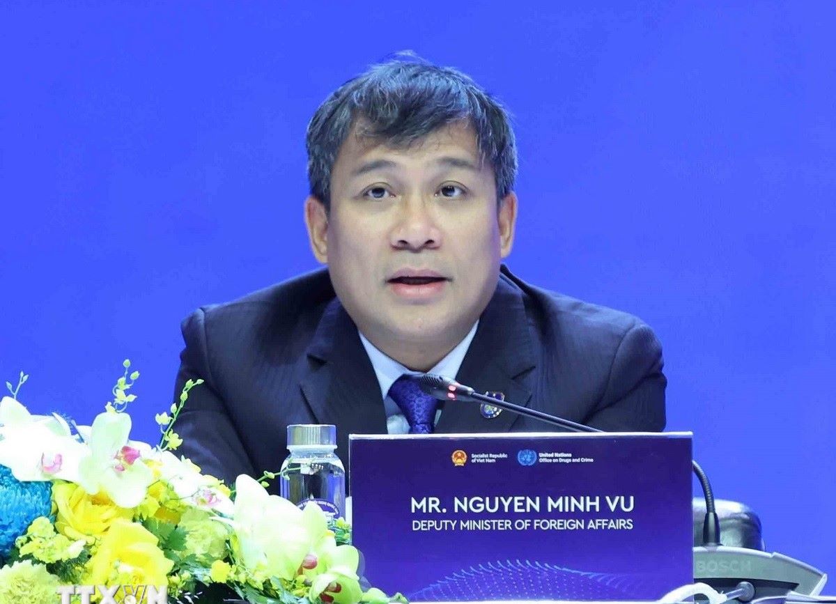 Thu truong Thuong truc Bo Ngoai giao Nguyen Minh Vu. Anh: TTXVN