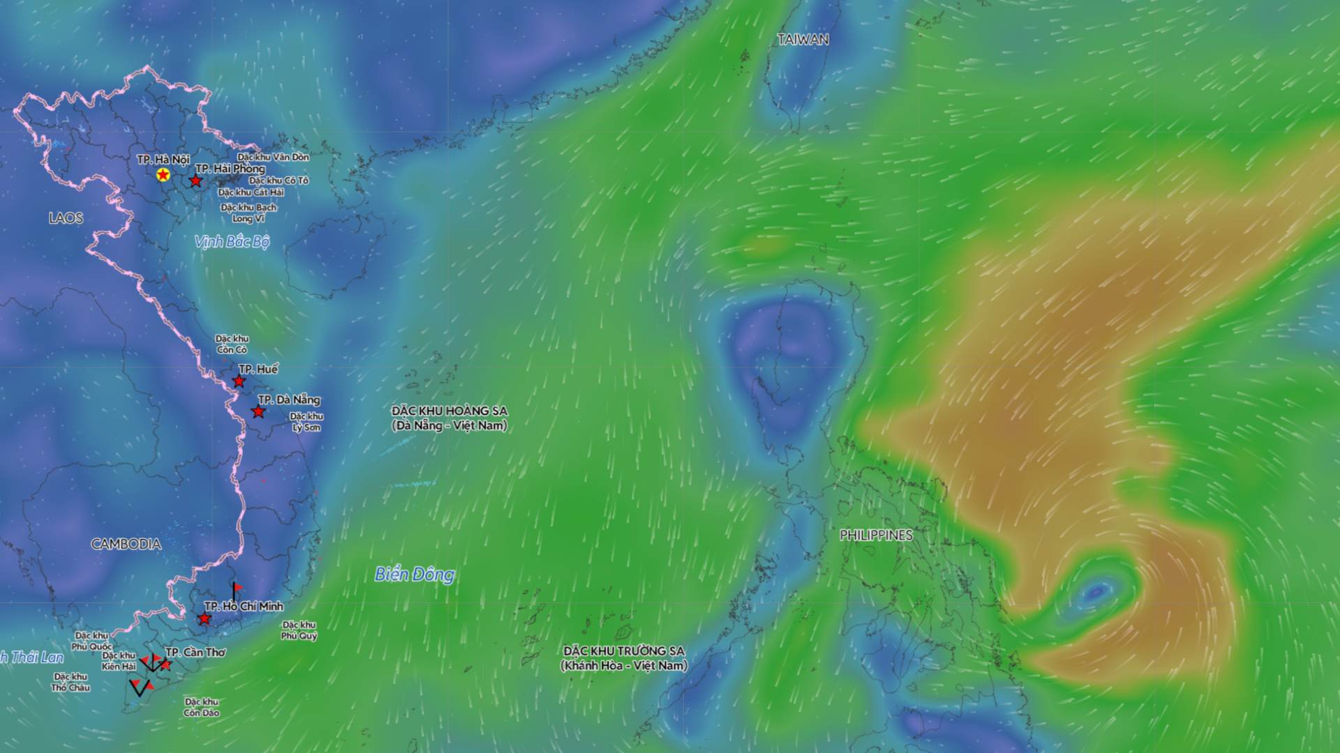 Storm No. 1 Nokaen appeared in the Northwest Pacific Ocean from the afternoon of January 15. Source: Vietnam Disaster Monitoring System