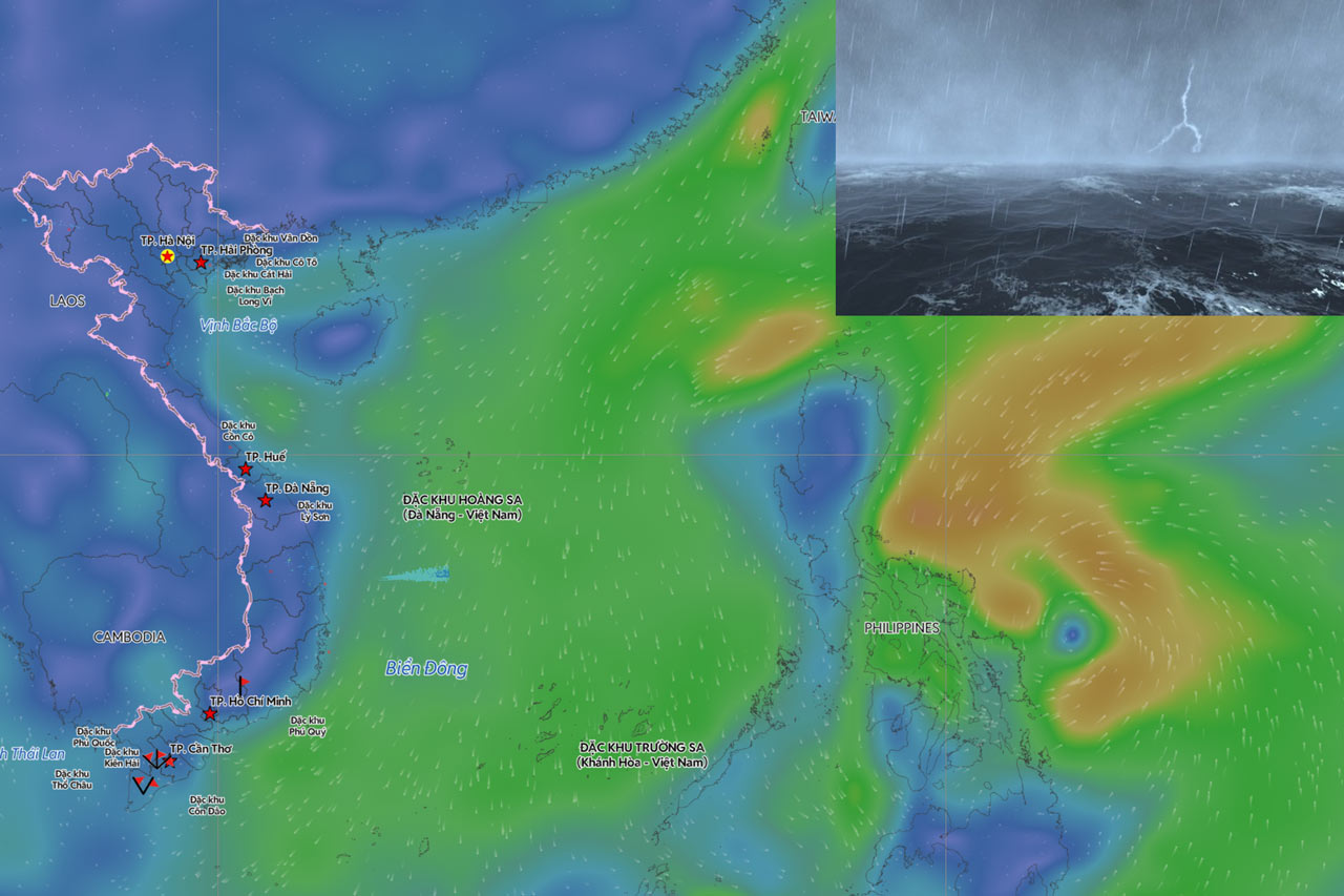 2026年最初の台風の今後24時間の進路予測