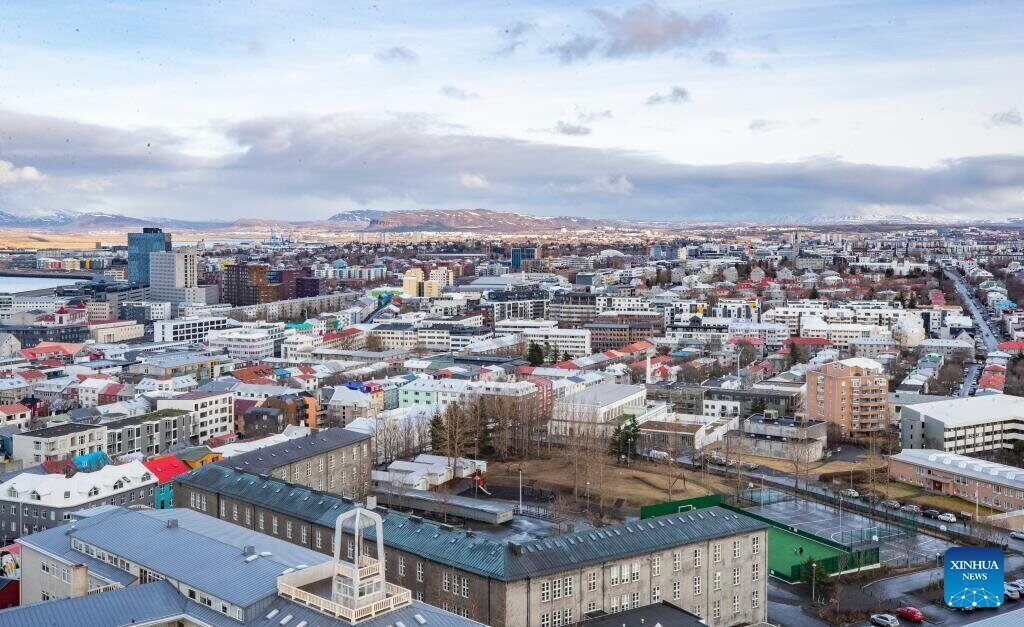 A corner of Reykjavik capital, Iceland, taken on March 15, 2025. Photo: Xinhua