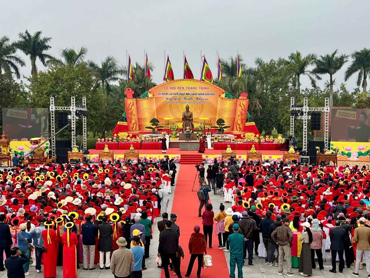Vue de la ceremonie. Photo: Centre d'information electronique de Hai Phong
