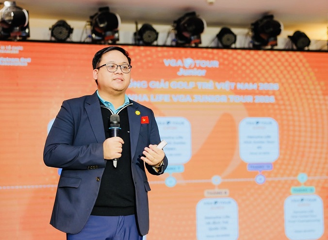 Representatives of the Vietnam Golf Association inform about the 2026 tournaments. Photo: VGA