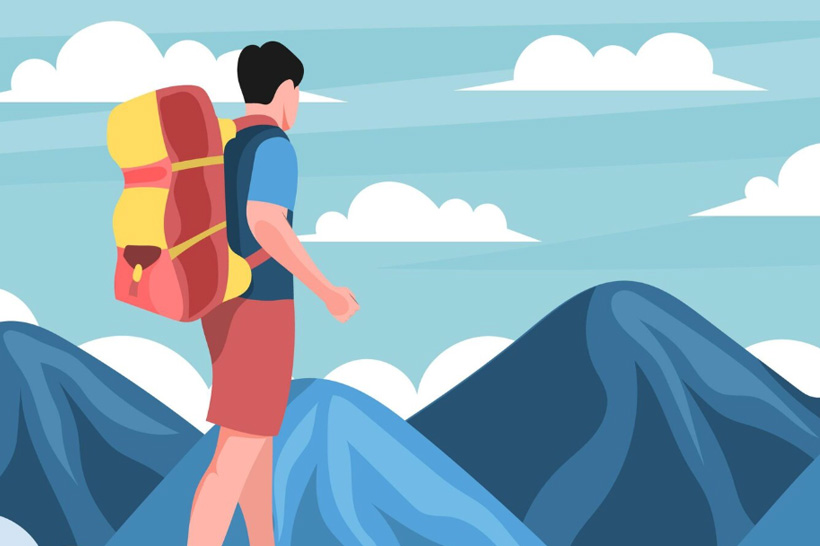 Rucking style walking: Simple exercise but comprehensive benefits. Graphics: Thien Nhan