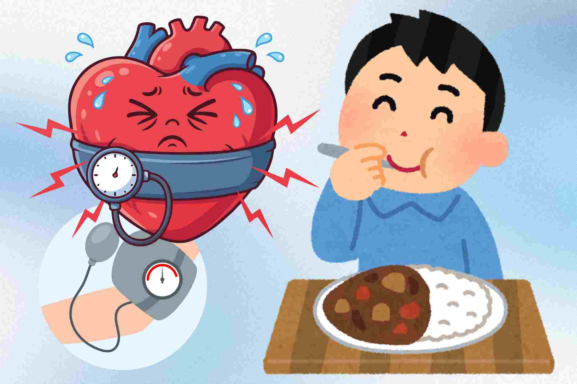 What happens to people with high blood pressure when eating rice regularly
