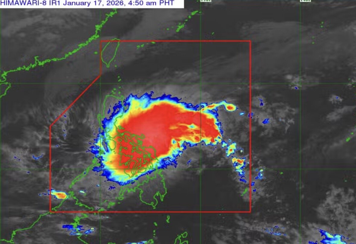 Typhoon Nokaen is accelerating, forecast to cause heavy rain in the coming days. Photo: PAGASA