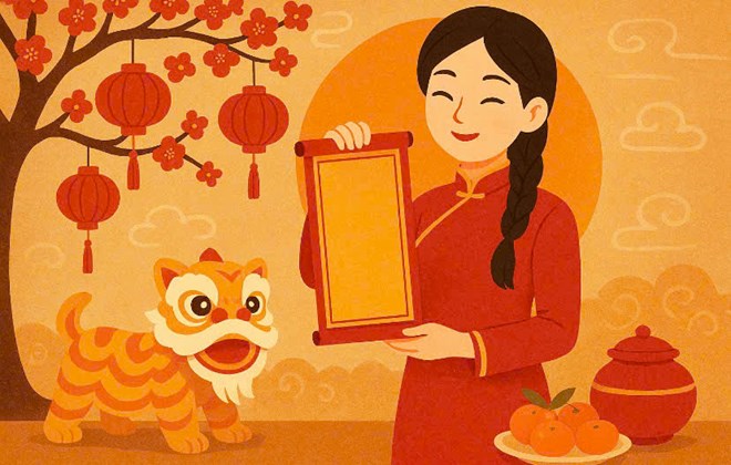 설날의 사적인 질문은 심리적 압박을 가하기 쉽습니다. 사진: Duc Van