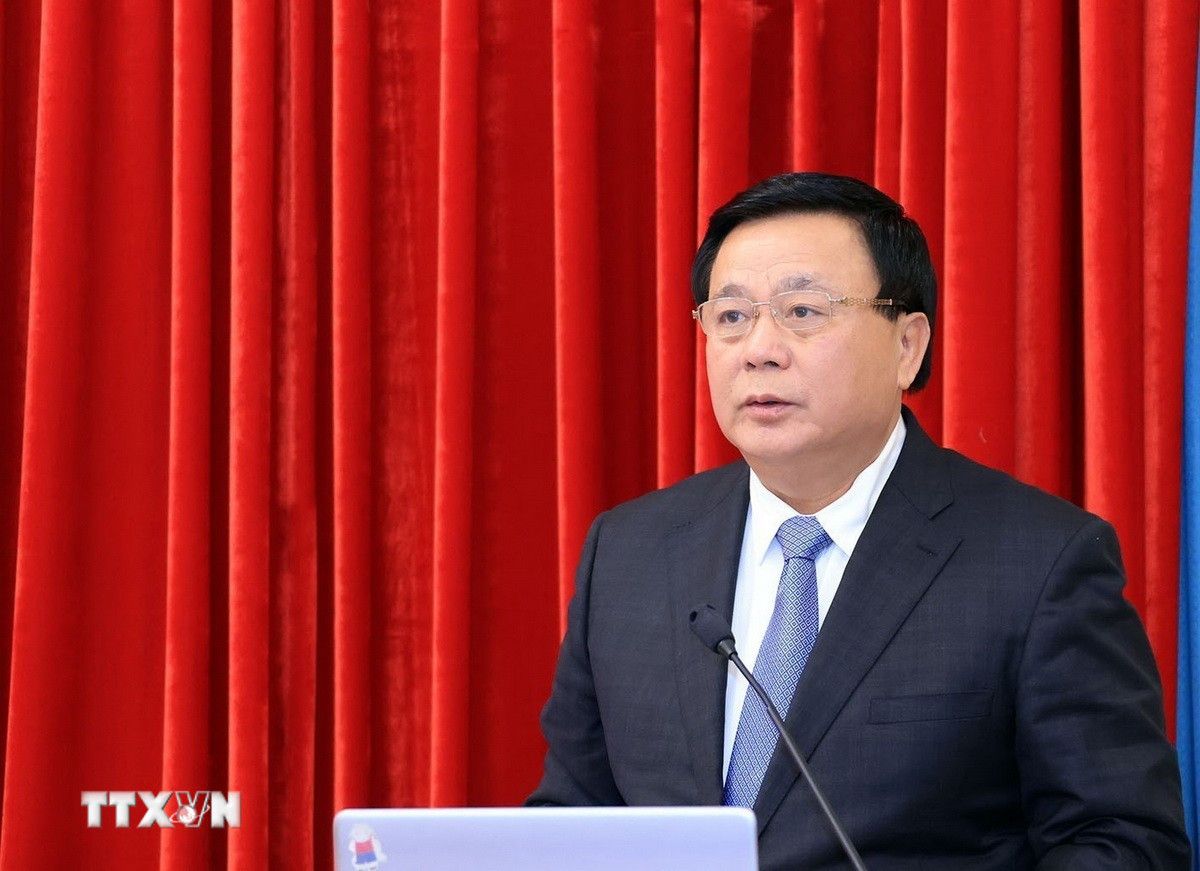 Prof. Dr. Nguyen Xuan Thang, Politburo Member, Director of the Ho Chi Minh National Academy of Politics, Chairman of the Central Theoretical Council. Photo: TTVXN