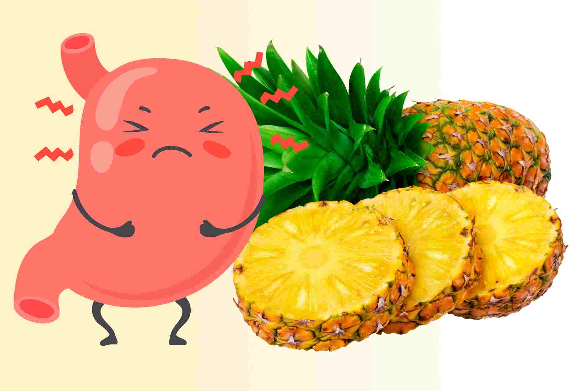 消化に良く、胃に害を及ぼさないために、パイナップルを正しく食べる