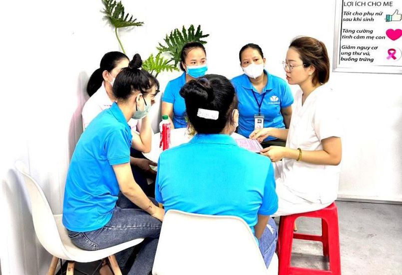 Da Nang Trade Union deploys many models to care for workers' lives. Photo: Hoang Bin