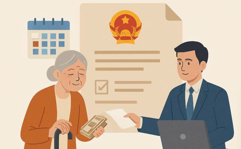 社会年金受給時期の決定。グラフィック:フオン・ザン