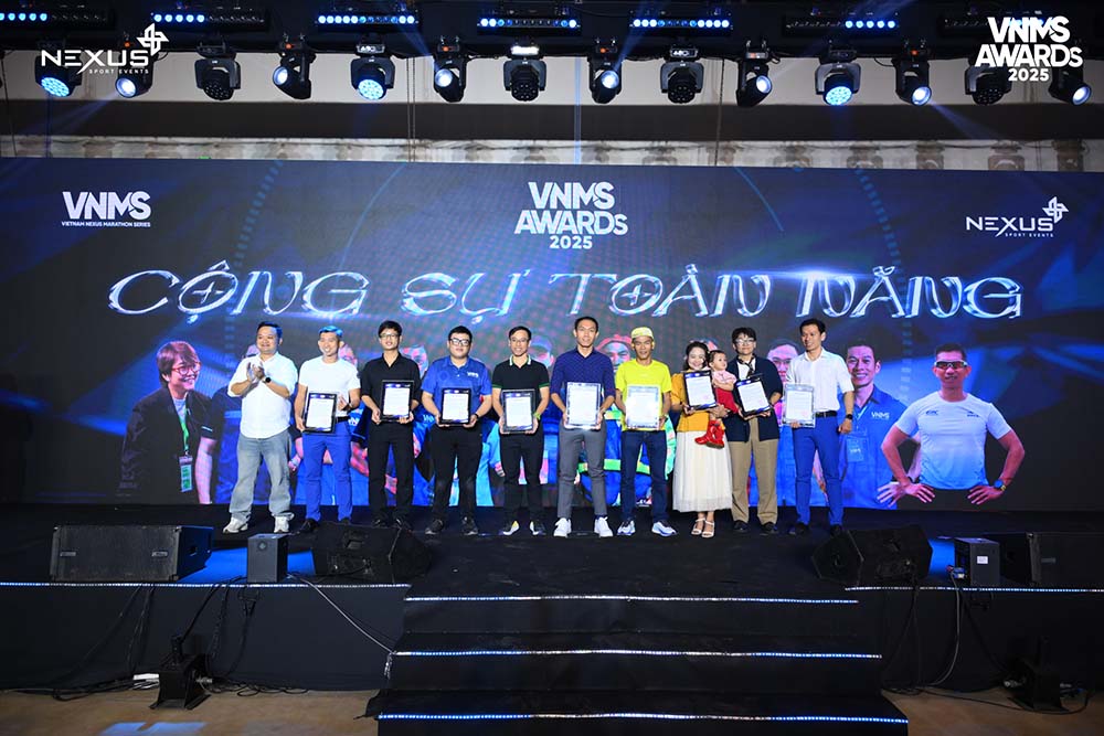 VNMS Awards 2025 is an event that recognizes typical imprints of the Vietnamese running movement in 2025. Photo: My My