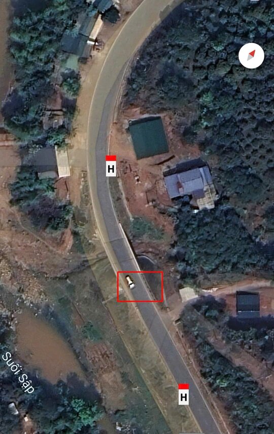 Vi tri xay ra vu tai nan. Anh: Minh Nguyen