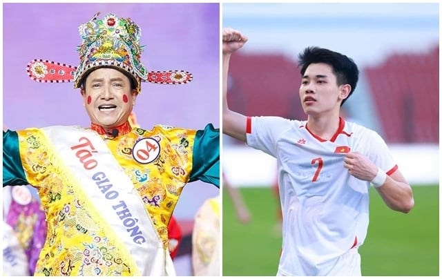 Tao Giao thong Chi Trung bay to tinh cam danh cho cau thu Dinh Bac cua U23 Viet Nam. Anh: NVCC 