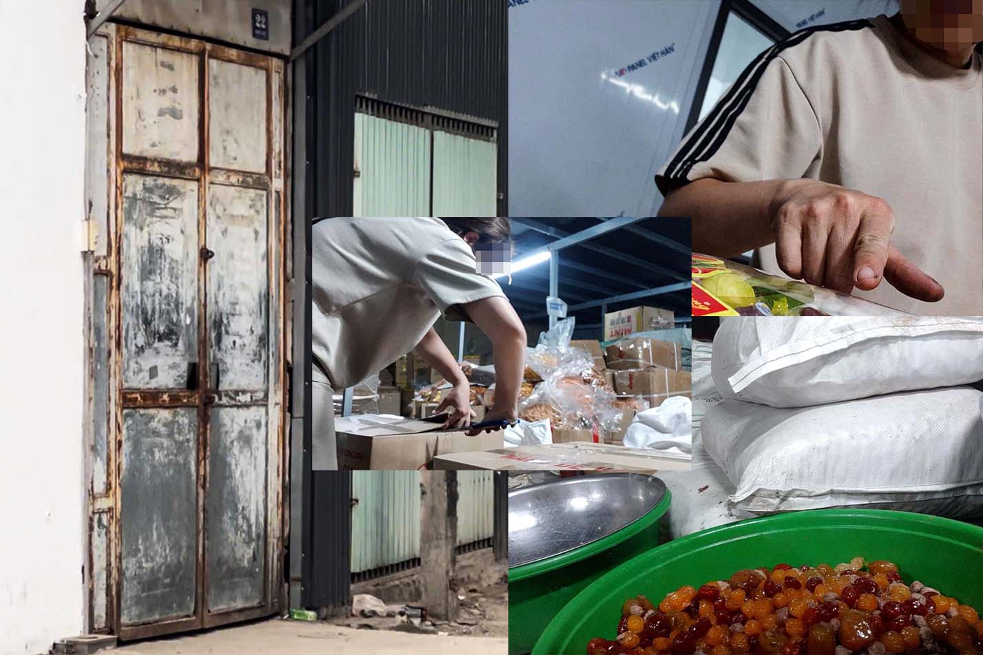 Lao Dong Newspaper reporter infiltrates Tet jam warehouse of unknown origin in Hanoi. Photo: PV GROUP