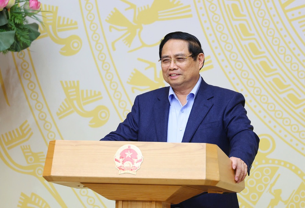 Politburo member, Prime Minister Pham Minh Chinh said that in 2025, more than 98% of "bottleneck points" caused by legal regulations have been removed. Photo: VGP