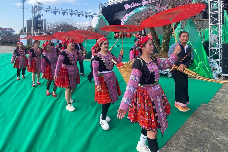 Hoat dong dieu dien xe hoa cua HTX Du lich Hang Tau. Anh: Trung Hai