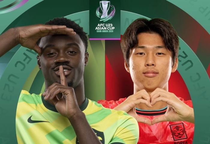 U-23韓国代表とU-23オーストラリア代表がU-23アジア選手権準々決勝で対戦。写真:AFC