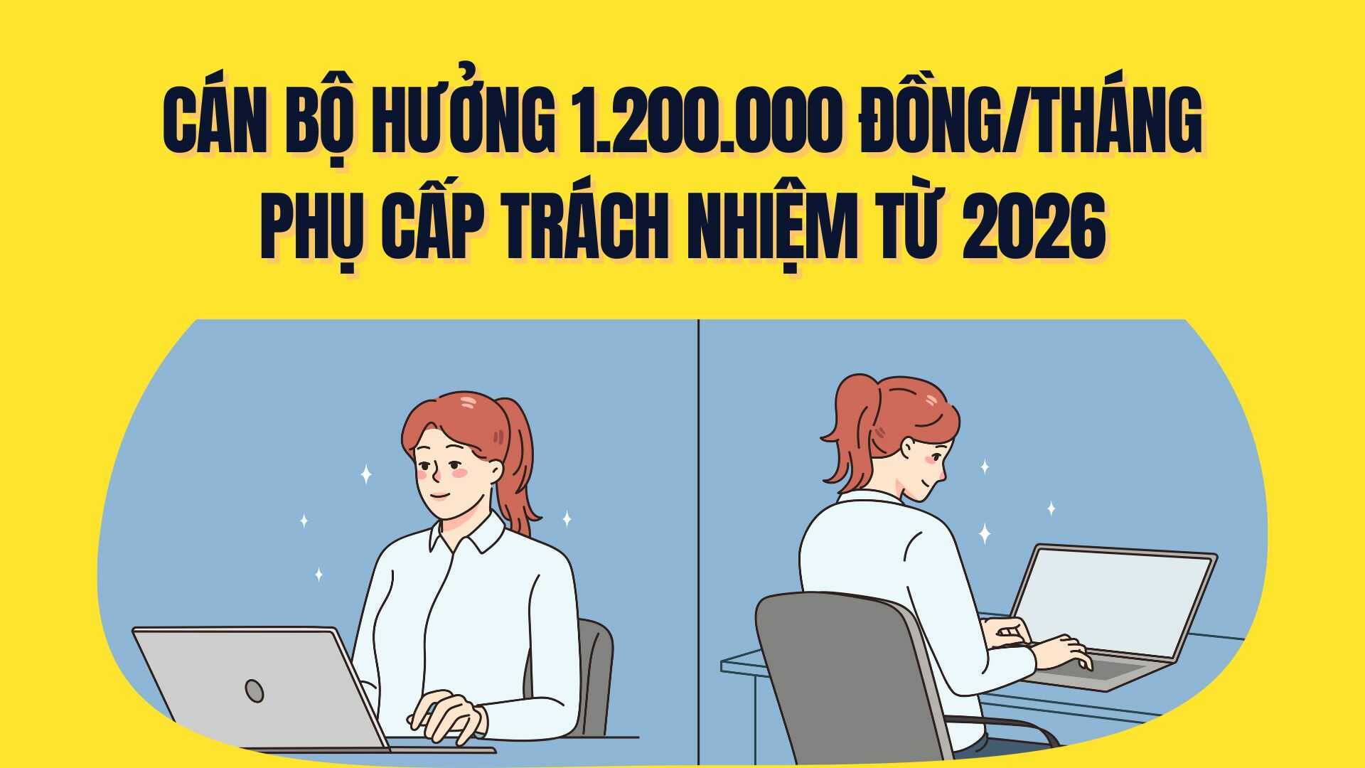 From January 1, 2026, the decision to pay a responsibility allowance of 1,200,000 VND/person/month for officials according to Decision 613. Graphics: Tra My