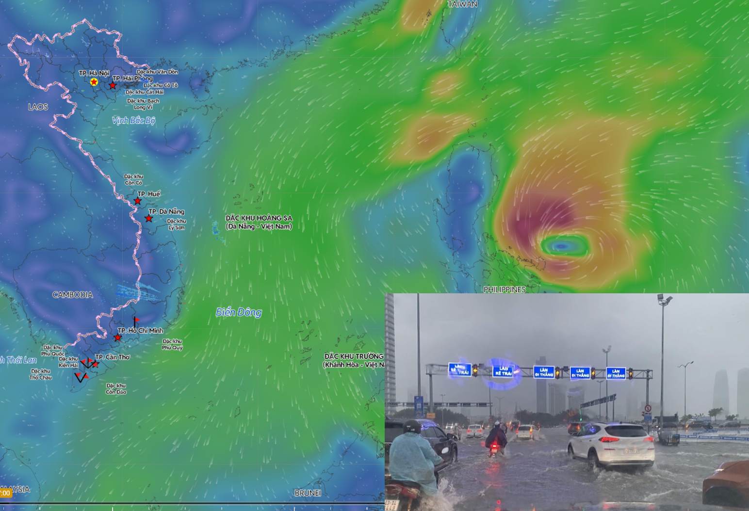 다음 주 해상 및 육상 날씨 예보는 강한 찬 공기로 인해 불리한 움직임을 보일 것입니다. 출처: 베트남 재해 감시 시스템