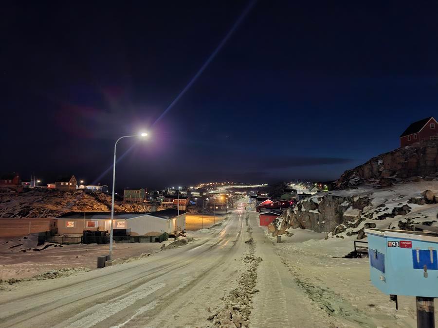 Quang canh Aasiaat, Greenland, ngay 7.1.2026. Anh: Xinhua
