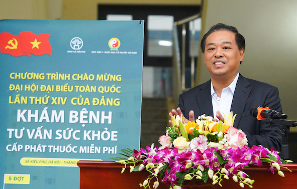 Ong Dinh Hong Phong, Pho Giam doc So Y te Ha Noi. Anh: Hoc vien cung cap 