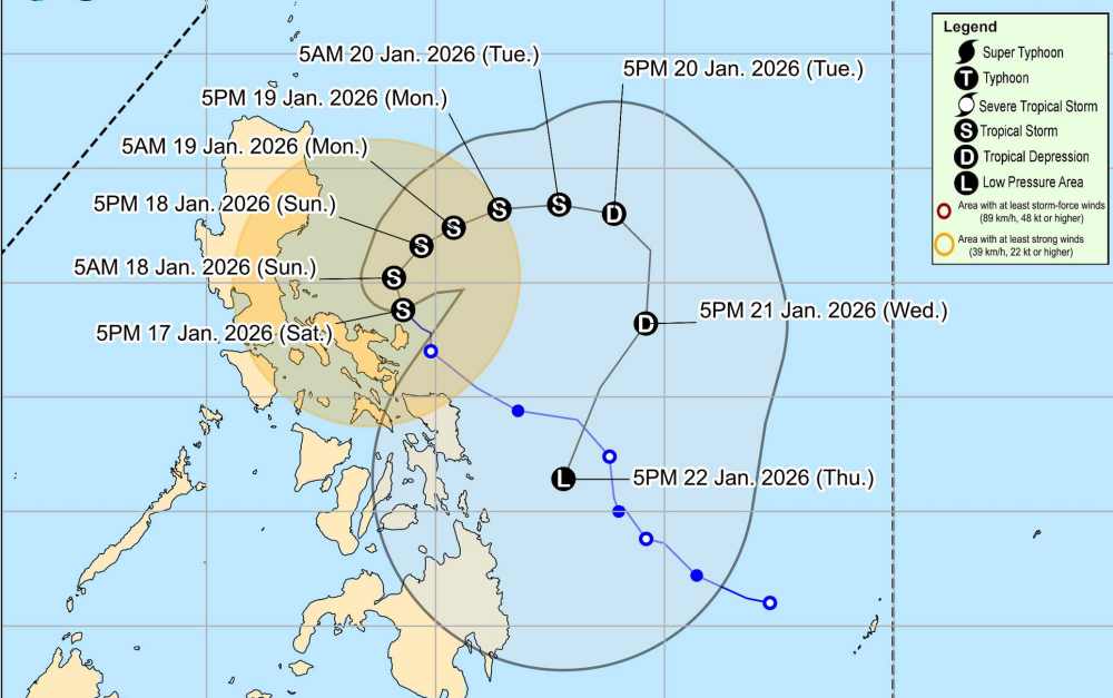 Bao Nokaein tien sat dat lien Philippines gay mua tren dien rong. Anh: PAGASA