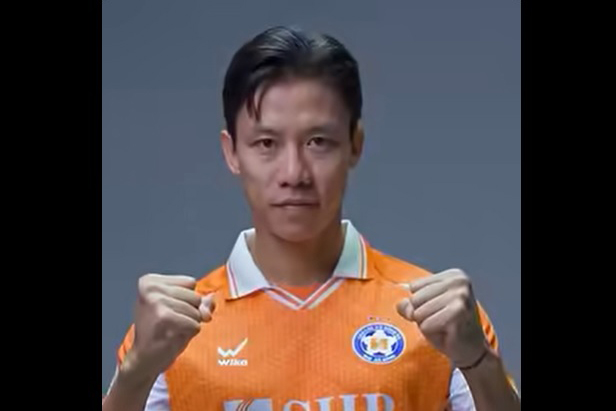 El defensa Que Ngoc Hai con la camiseta del club Da Nang. Foto: Club Da Nang