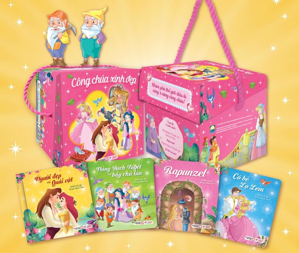 The "Beautiful Princess" book box set will be a lovely and valuable gift for girls during the Lunar New Year. Photo: Publishing House