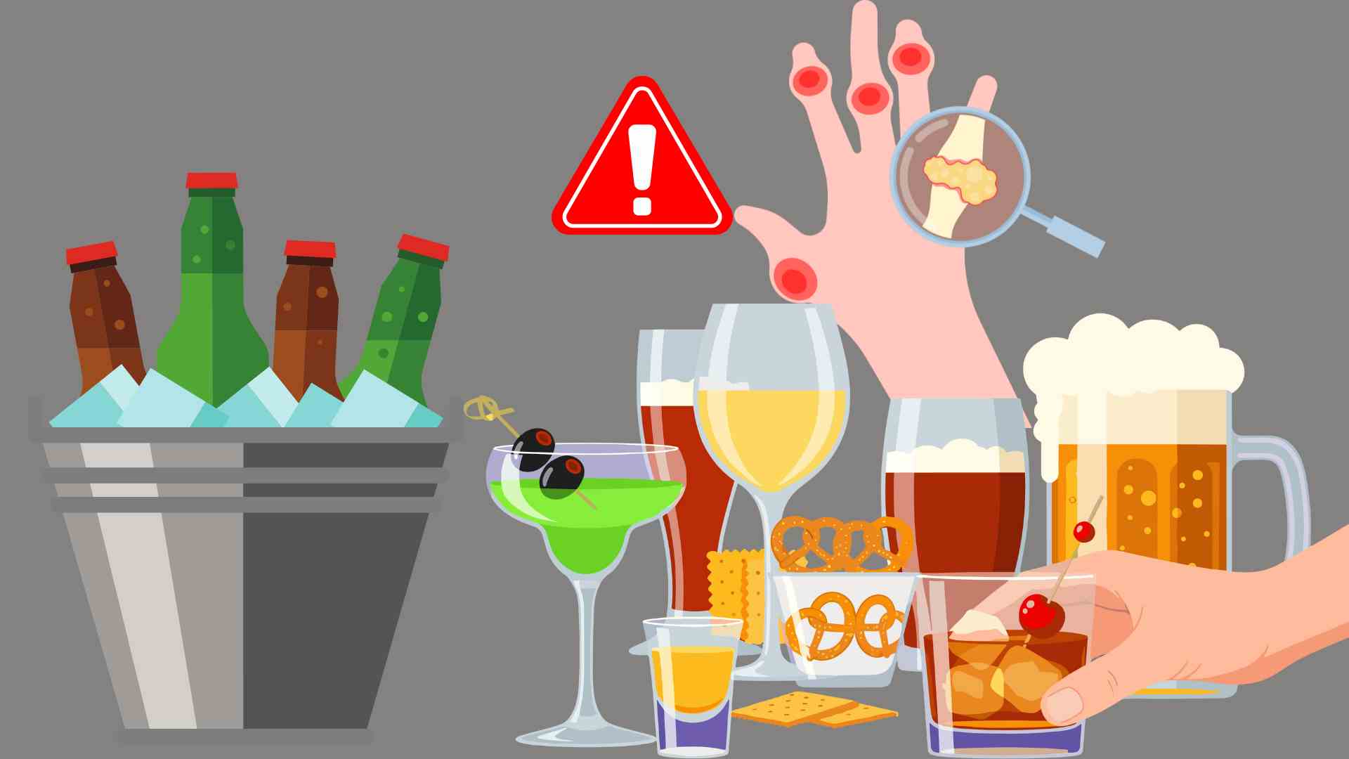 Sugary drinks increase uric acid. Graphics: Ha May