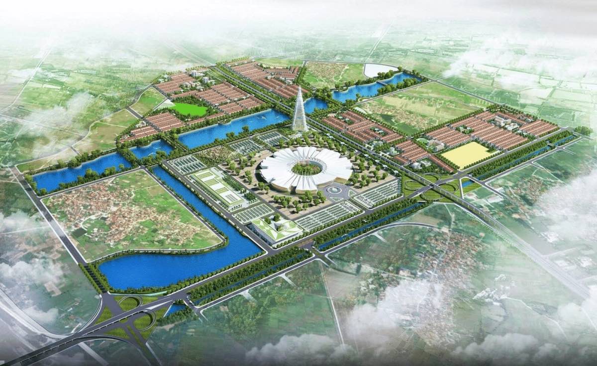 Simulation of Kim Quy Park Project (Dong Anh commune, Hanoi). Photo: Project Investor