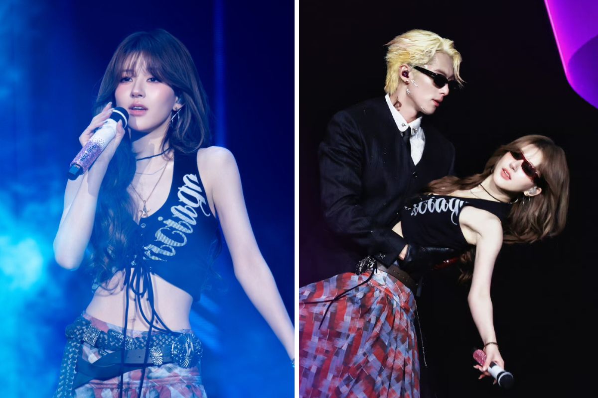 Trieu Lo Tu is a guest at Wang Hedi's concert. Photo: Xinhua