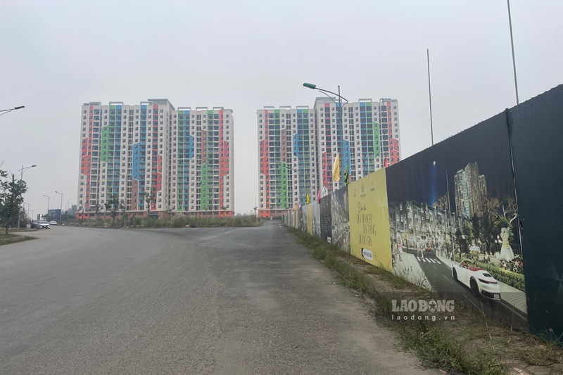라오까이 B6 사회 주택 단지는 많은 항목이 완료되었습니다. 사진: 딘다이