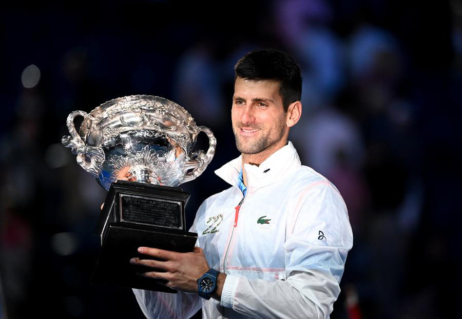 Djokovic se fija el objetivo de ganar el Abierto de Australia 2026. Foto: Xinhua