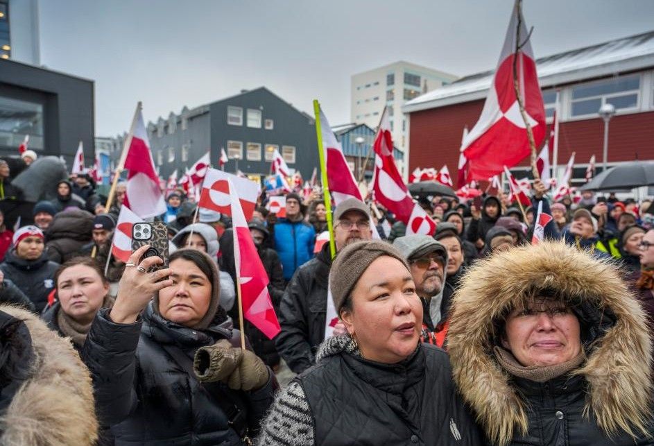 People protest against the US plan for Greenland in Copenhagen, Denmark, January 17, 2026. Photo: Xinhua