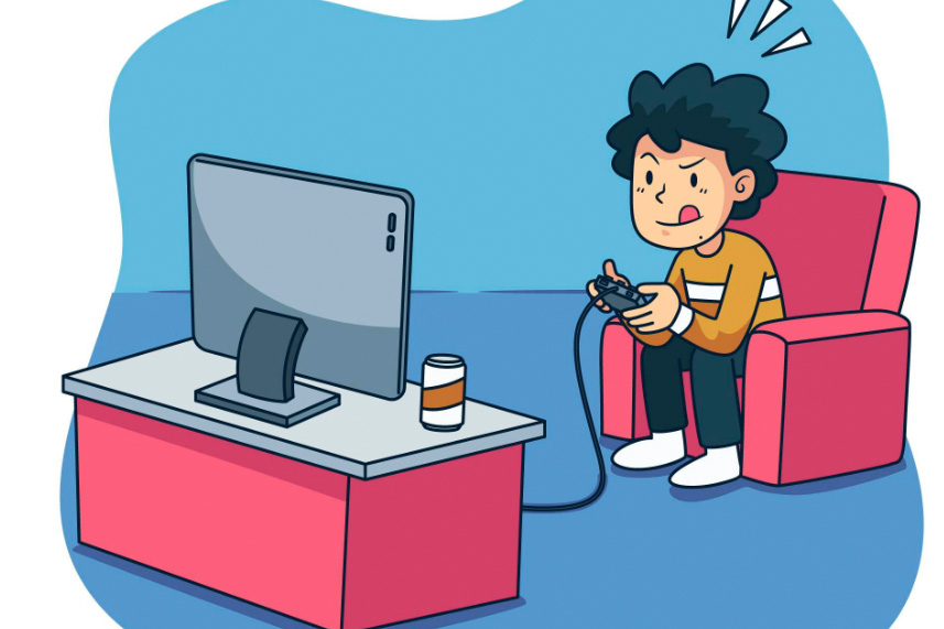 Playing games for a long time will put a lot of pressure on the body and spirit. Graphics: Thien Nhan