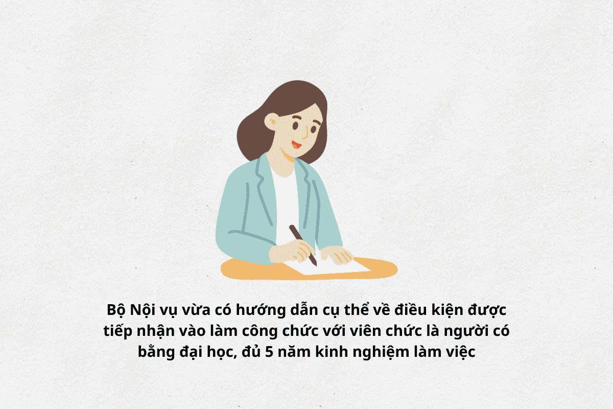 Civil servants with 5 years of service are considered for recruitment into civil service